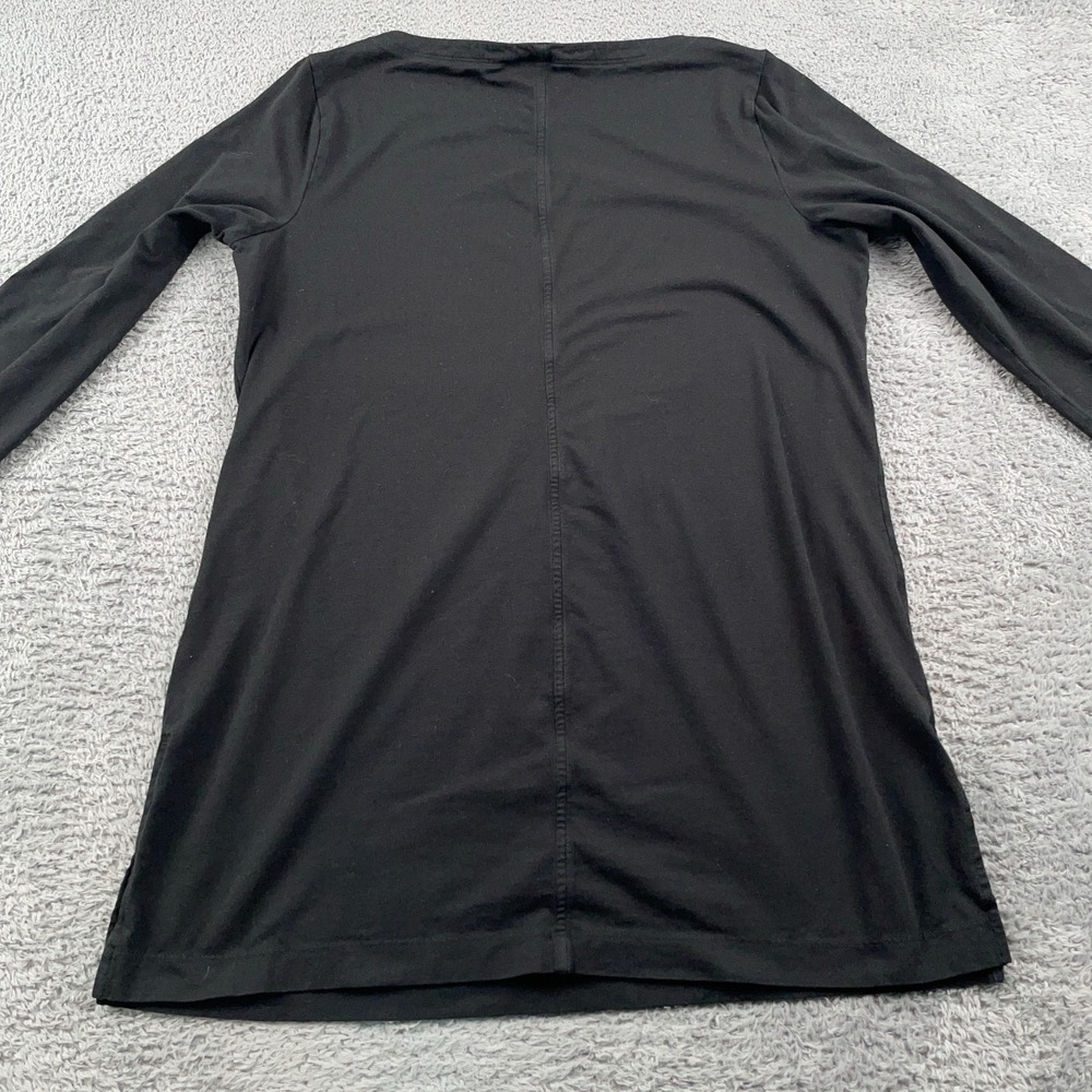 Duluth Trading Shirt Womens Medium Black Tunic Long Sleeve Pima Cotton Willow - Picture 3 of 9